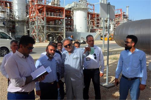 بازدید رئیس بازرسی فنی شرکت ملی گاز ایران از پالایشگاه نهم و یازدهم مجتمع گاز پارس جنوبی