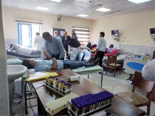 کارکنان پالایشگاه یازدهم مجتمع گاز پارس جنوبی خون اهدا کردند