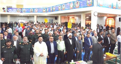 مراسم گرامیداشت حماسه 9 دی با حضور مدیران و کارکنان مجتمع گاز پارس جنوبی در شهرستان عسلویه برگزار شد
