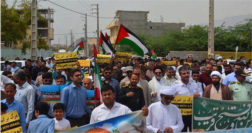 مراسم راهپیمایی روز جهانی قدس در شهرستانهای عسلویه، جم و کنگان برگزار شد