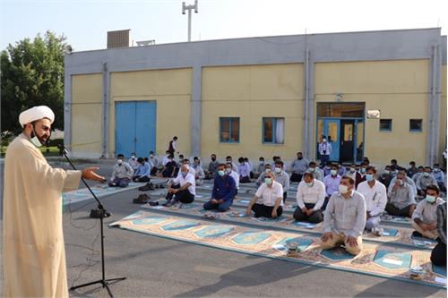 برگزاری نماز عید سعید فطر در پالایشگاه دهم مجتمع گاز پارس جنوبی